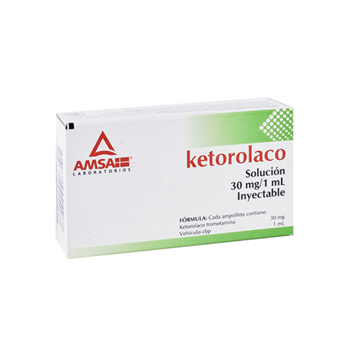 KETOROLACO 30 mg/ ml 3 Ampolleta