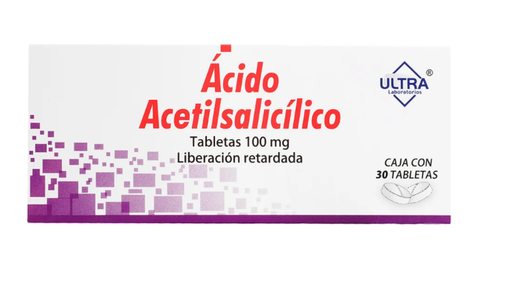 ACIDO ACETILSALICILICO 100 mg 30 Tableta(s)