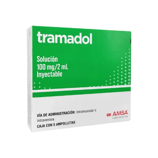 TRAMADOL 100 mg 5 Ampolleta