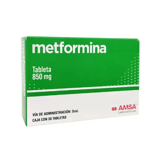 METFORMINA 850 mg 30 Tableta(s)