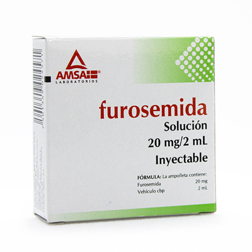 FUROSEMIDA 20 mg 5 Ampolleta