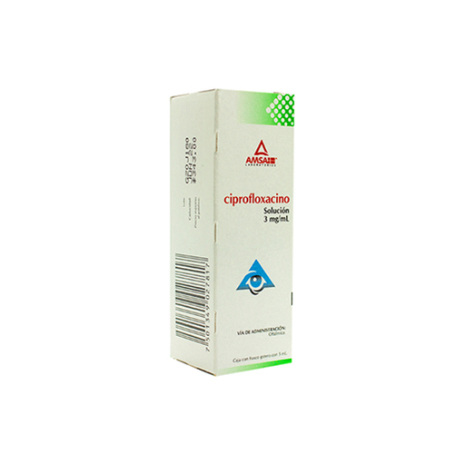 CIPROFLOXACINO 3 mg/ ml 5 Mililitro