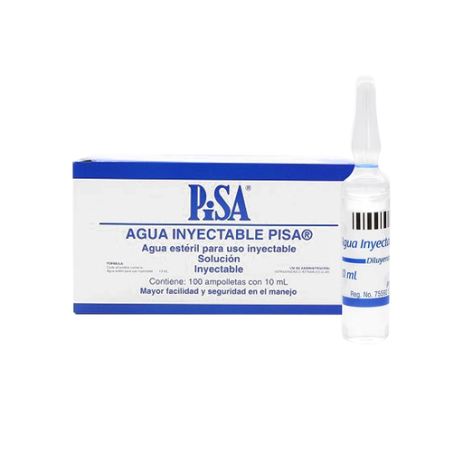 AGUA INYECTABLE PISA 10 ml 1 Ampolleta