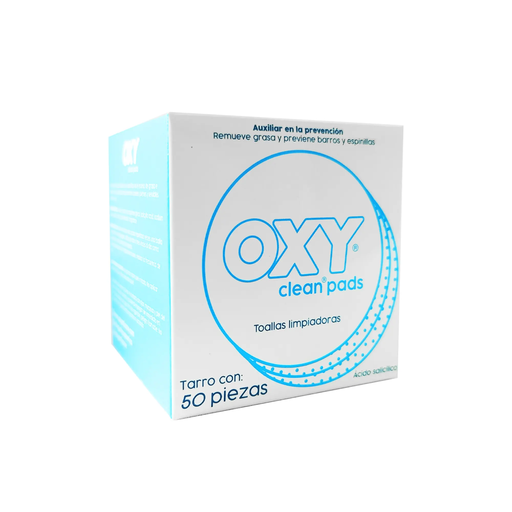 OXY CLEAN PADS TOALLITAS LIMPIADORAS - 50 Toallitas Húmedas