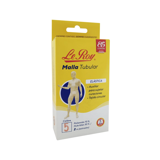 MALLA TUBULAR CALIBRE 5 x 2m LE ROY CAJA CON 2pz