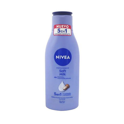 CREMA CORPORAL NIVEA SOFT MILK - 100 Mililitros