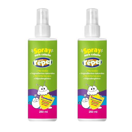 PACK ANTI PIOJOS SURE REPEL 2 SPRAY