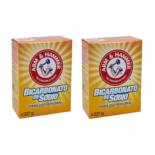 BICARBONATO DE SODIO DOS CAJAS CON 227 GR C/U - 454 Gramos