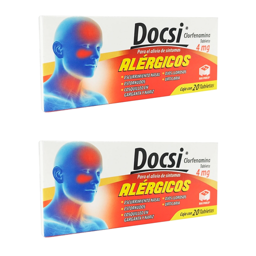 DOCSI 4 MG DOS CAJAS CON 20 TABS C/U 4 mg 40 Tableta(s)