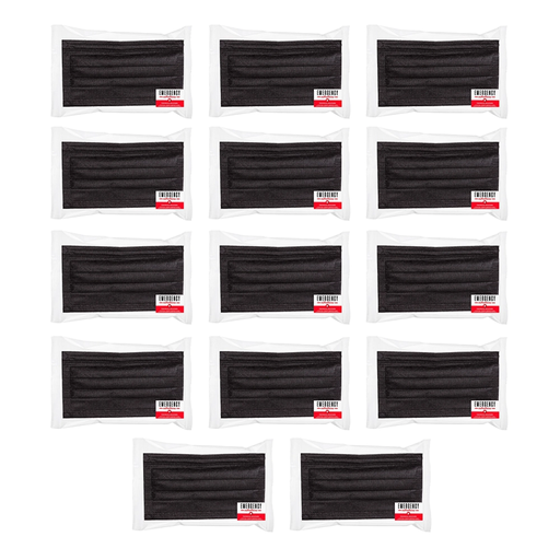 CUBREBOCAS NEGRO 14 PIEZAS