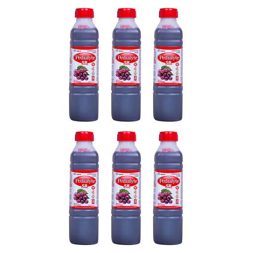 PEDIALYTE SR 60 UVA SEIS PZS CON 500 ML C/U - 6 Piezas
