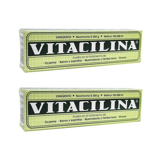 VITACILINA DOS PZS CON 16 GR C/U 100,000 UI/350 g 2 Piezas