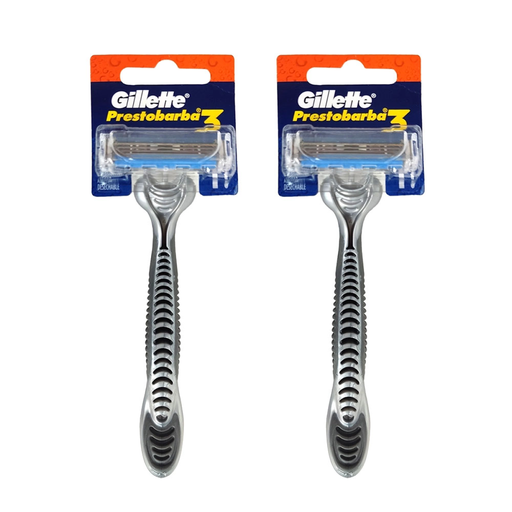 GILLETTE PRESTOBARBA 3 DOS PZS - 2 Piezas