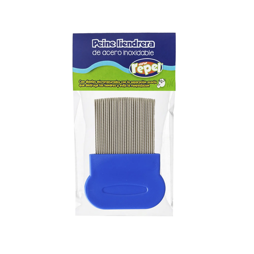 [8590] PEINE LIENDRERA AZUL - 1 Pieza