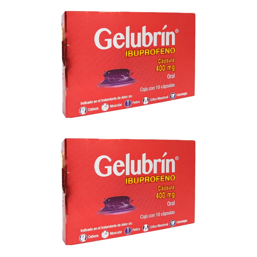 GELUBRIN 400 MG DOS CAJAS CON 10 CAP C/U 400 mg 20 Cápsula(s)