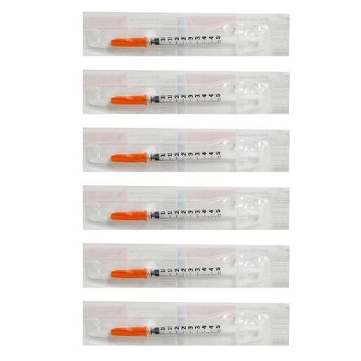 JERINGA PARA INSULINA ULTRAFINA 0.5mL 31g X 8mm 6pz