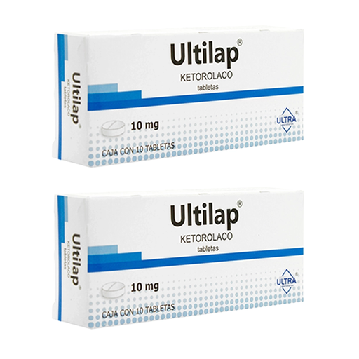 ULTILAP 10 MG DOS CAJAS CON 10 TABS C/U 10 mg 20 Tableta(s)