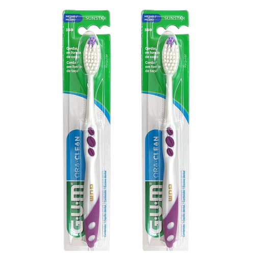 CEPILLO DENTAL GUM ADULTO MEDIANO 2pz