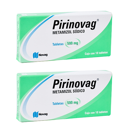 PIRINOVAG 500 MG DOS CAJAS CON 10 COMP C/U 500 mg 20 Comprimido(s)
