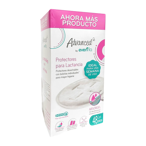 PROTECTORES DE LACTANCIA EVENFLO CAJA CON 48 Piezas