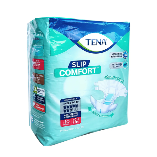 TENA SLIP COMFORT CH / M 10 Pañales