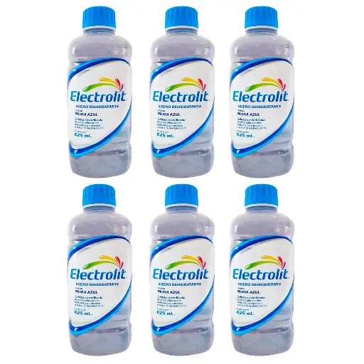 ELECTROLIT MORA AZUL 6 PZS CON 625 ML CU