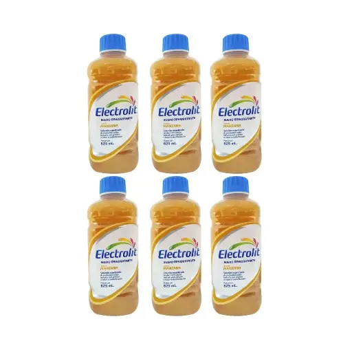 ELECTROLIT DX-5 MANZANA 6 PZS CON 625 ML CU