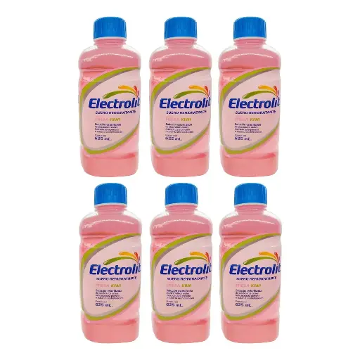 ELECTROLIT FRESA KIWI 6 PZS CON 625 ML CU