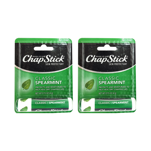 Balsamo Labial Chap Stick Yerbabuena 4g Pack 2