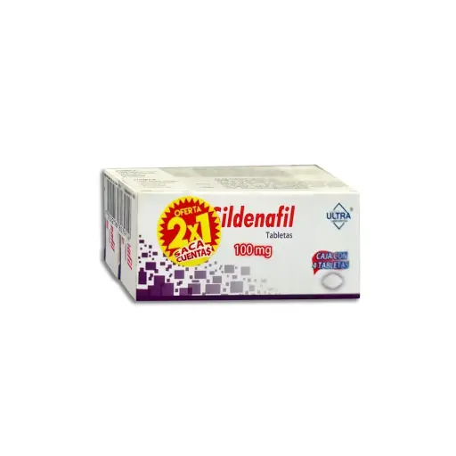 SILDENAFIL 100 MG 2X1 C/4