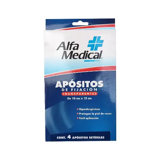 APOSITOS DE FIJACION TRANS ALFA MEDICAL 10CM X 12CM