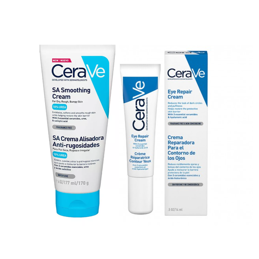 KIT CERAVE CREMA ANTIRUGOSIDADES + CREMA REPARADORA PARA CONTORNO DE OJOS