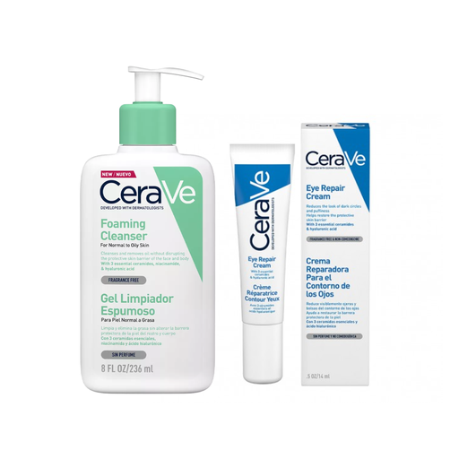 KIT CERAVE GEL LIMPIADOR ESPUMOSO+CERAVE CREMA REPARADORA