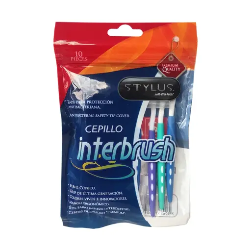 CEPILLO INTERBRUSH STYLUS PAQ. C/10 PZAS