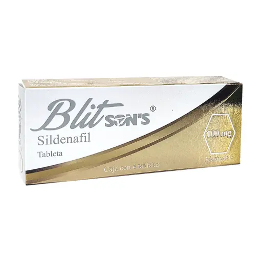 BLITSONS SILDENAFIL 100mg 4 Tabletas