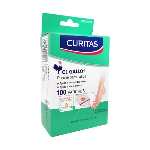 PARCHE PARA CALLOS EL GALLO CURITAS 100pz