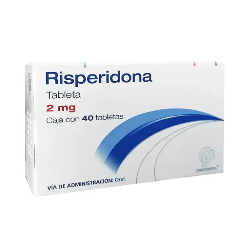 RISPERIDONA 2mg 40 tabletas