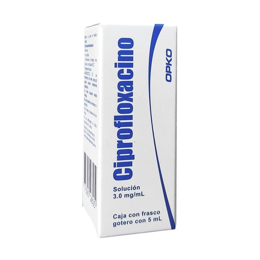 CIPROFLOXACINO 3 mg/ ml 5 ML