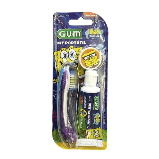 KIT DE VIAJE GUM BOB ESPONJA 3 PIEZAS - 3 Kit
