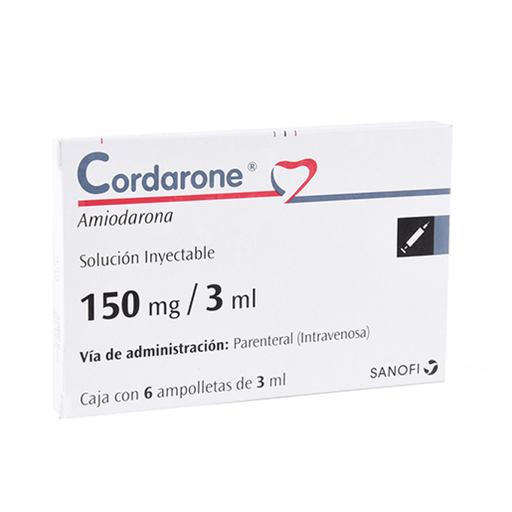 CORDARONE 150 mg/3 ml 6 Ampolleta