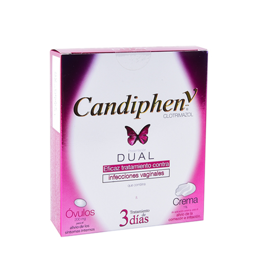 CANDIPHEN-V 200 mg 3 Paquete Duo