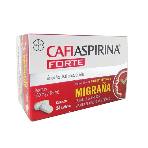 CAFIASPIRINA FORTE 650/65 mg 24 Tableta(s)