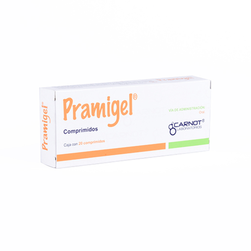 PRAMIGEL 10/200/200/50 mg 20 Comprimido(s)
